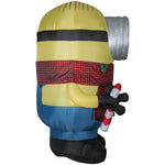 Load image into Gallery viewer, 8.5&#39; Airblown Stuart w/Plaid Scarf Giant Universal Christmas Inflatable
