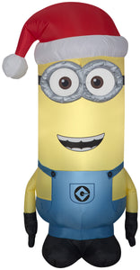 3.5' Airblown Kevin w/ Santa Hat Christmas Inflatable