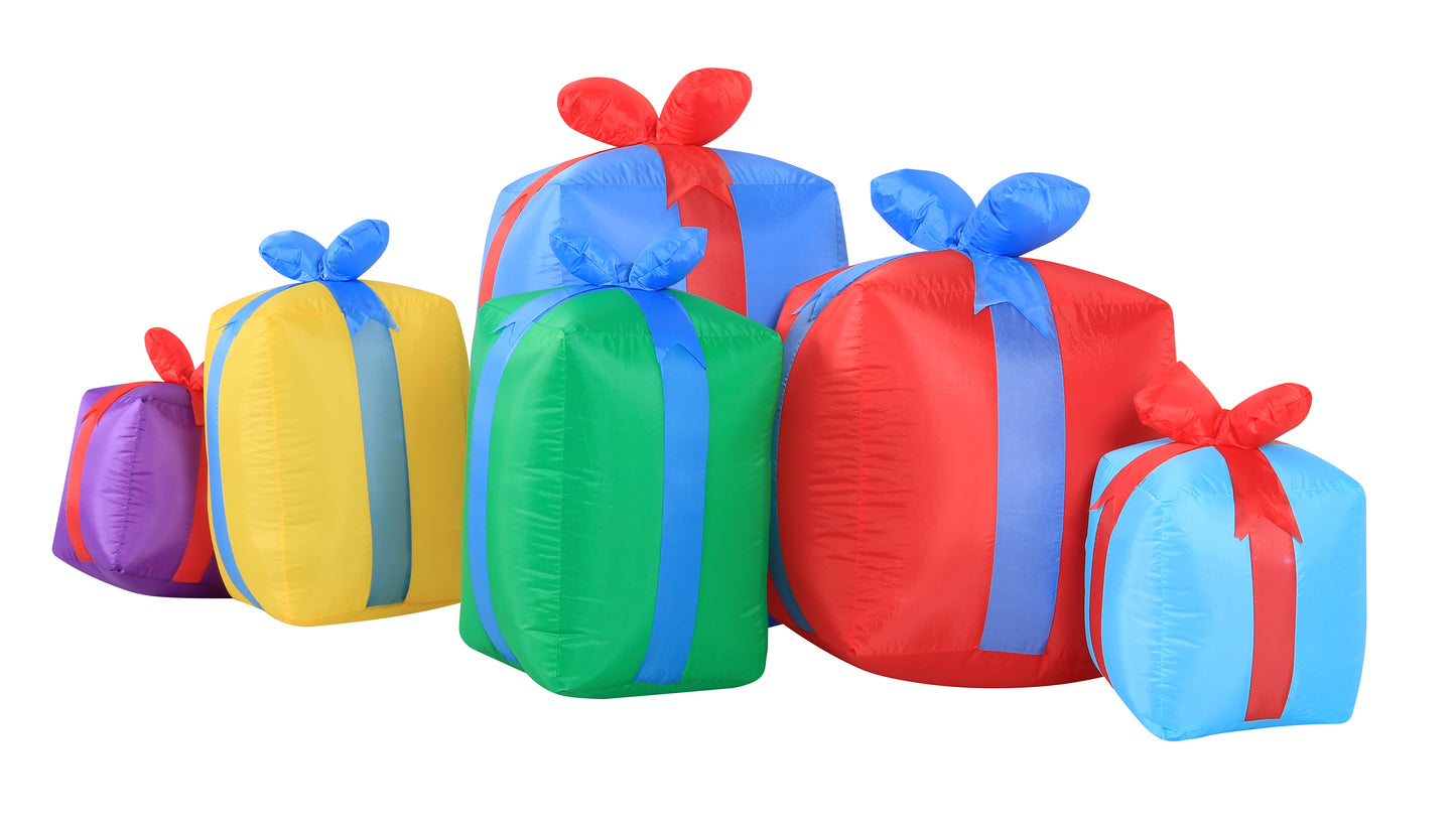 Occasions 8' INFLATABLE ROW OF PRESENTSNON METALLIC, 8 ft Tall image 3