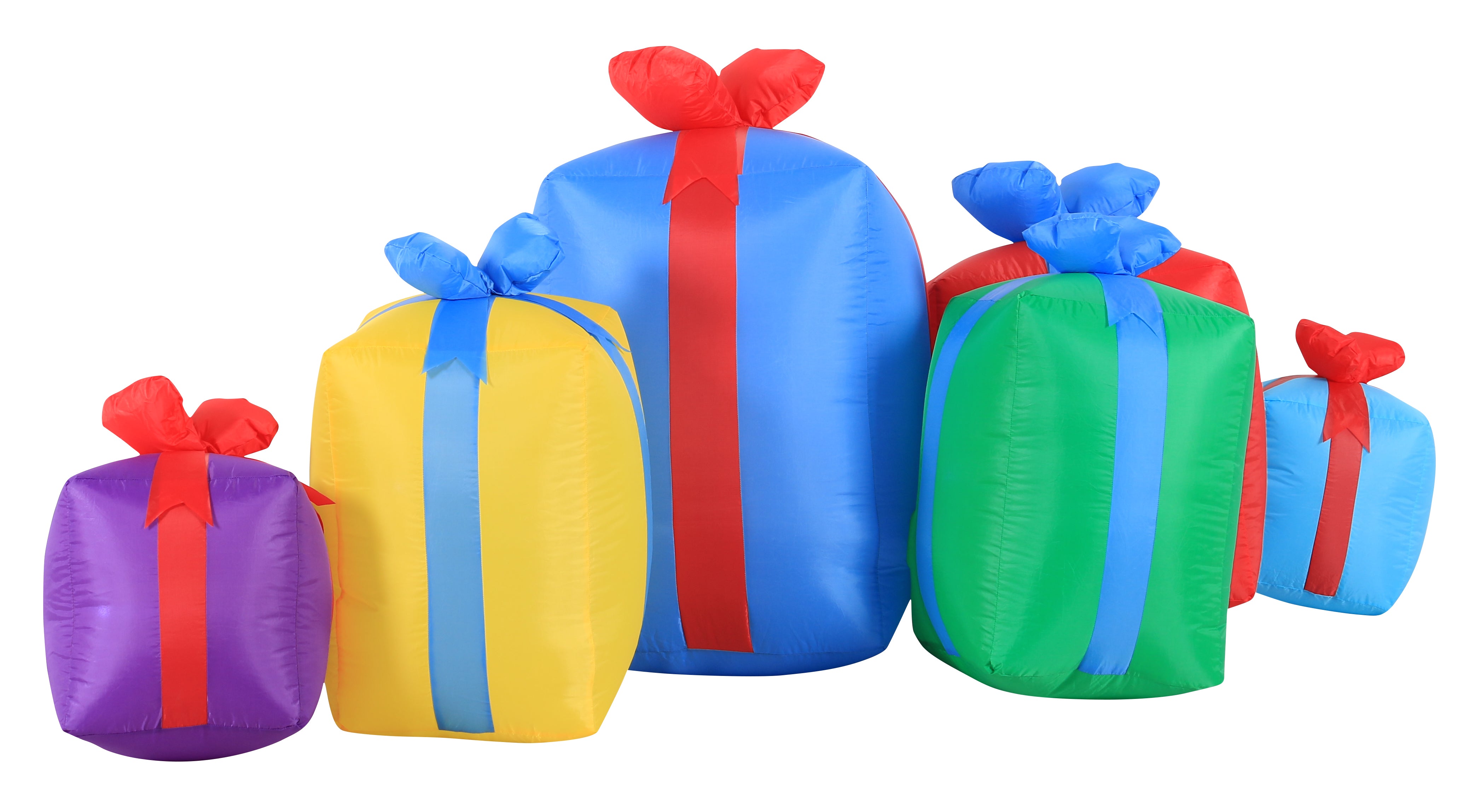 Occasions 8' INFLATABLE ROW OF PRESENTSNON METALLIC, 8 ft Tall, Multicolored