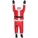 Load image into Gallery viewer, Gemmy Christmas Inflatable Realistic Roof Hangin&#39; Santa, 6.5 ft Tall, Multi
