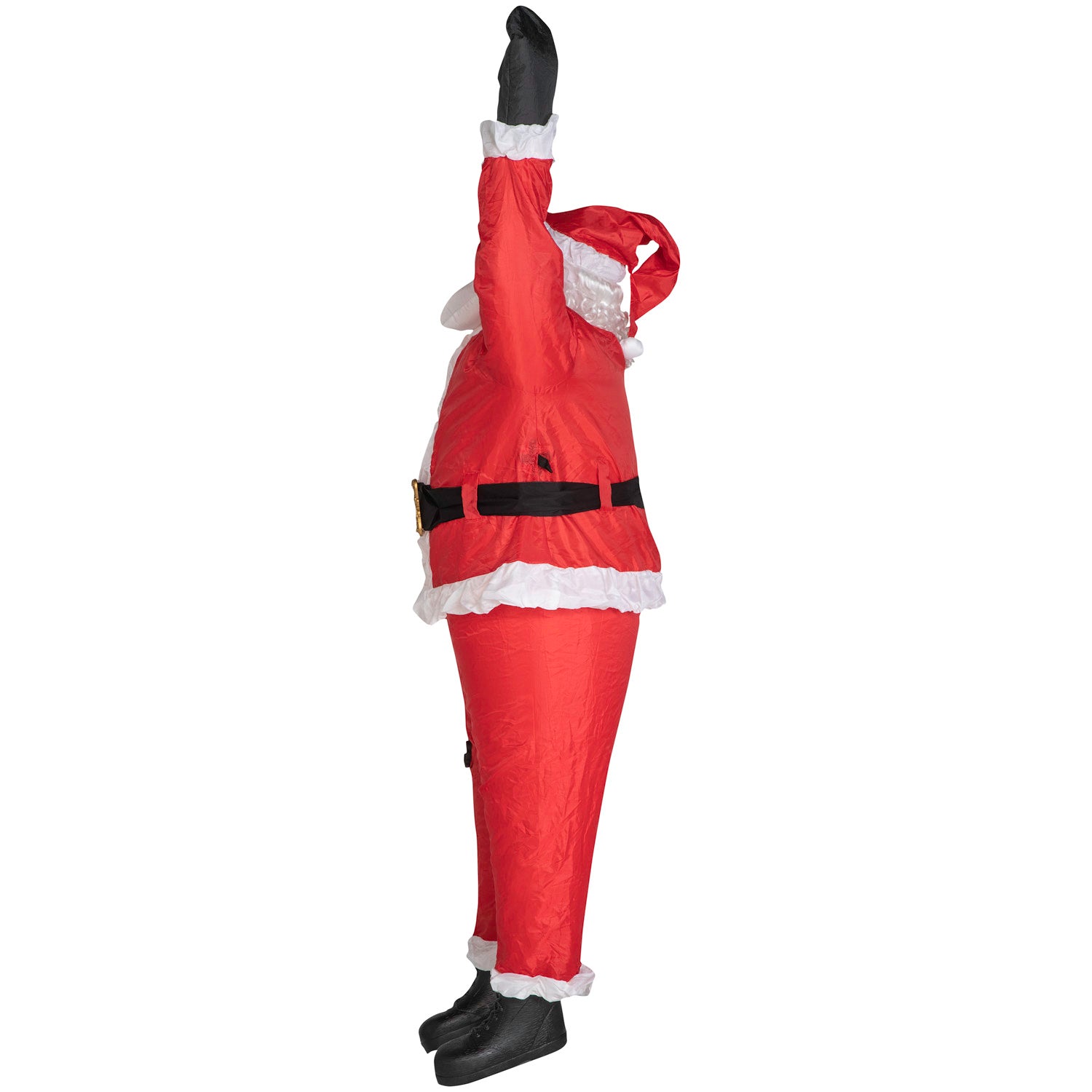 Gemmy Christmas Inflatable Realistic Roof Hangin' Santa, 6.5 ft Tall, Multi