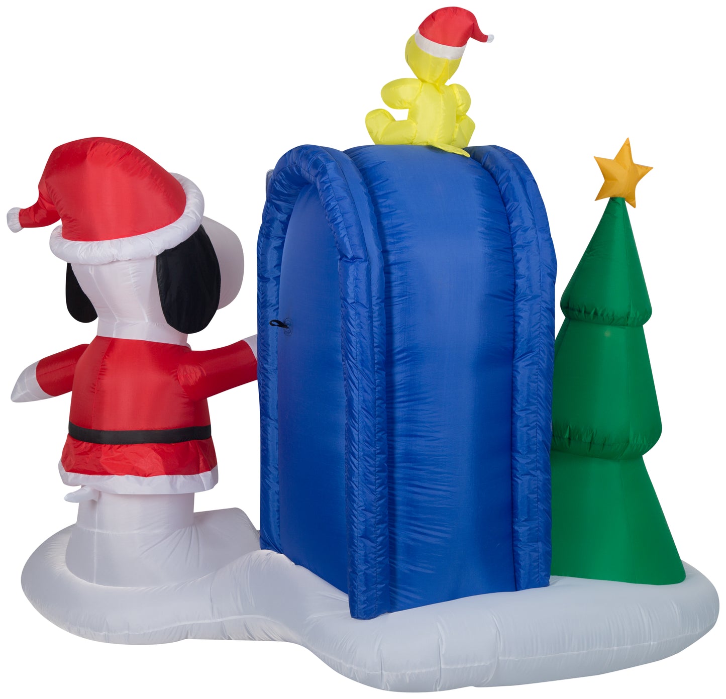 6.5' Snoopy and Woodstock w/Mailbox Scene Peanuts Christmas Inflatable image 5