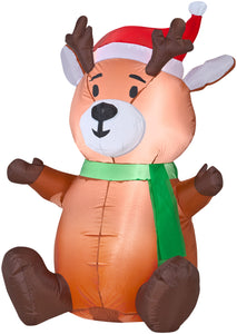 3.5' Airblown Outdoor Baby Reindeer Christmas Inflatable