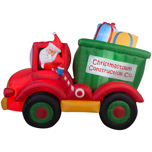 6' Animated Dump Truck w/Presents - Christmas Inflatable