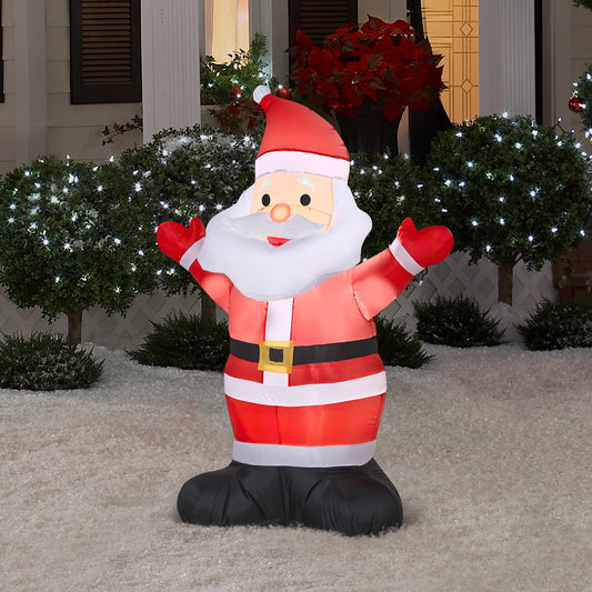 Christmas Inflatable Inflatable Santa, 4 ft Tall, red lifestyle