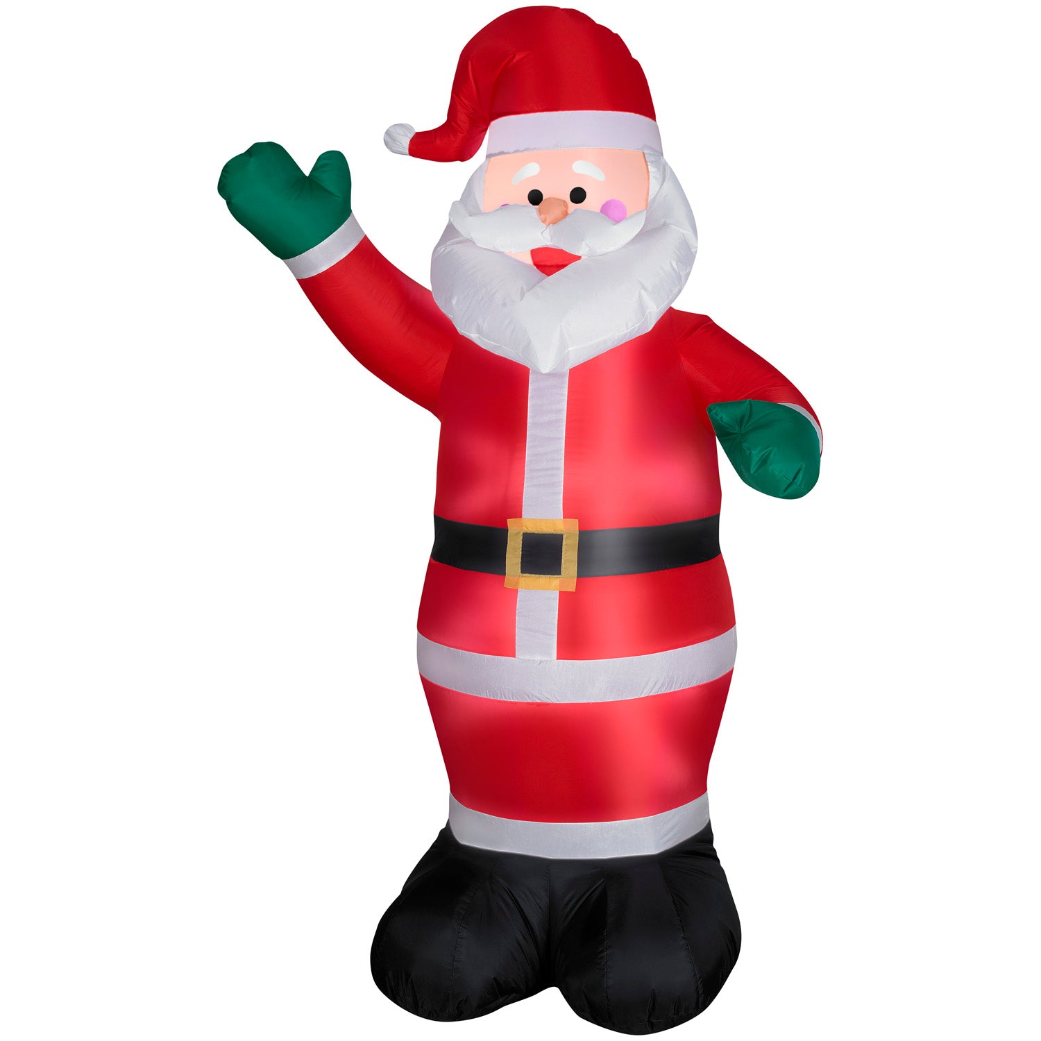 Gemmy Christmas Inflatable Santa  , 6 ft Tall, Multi