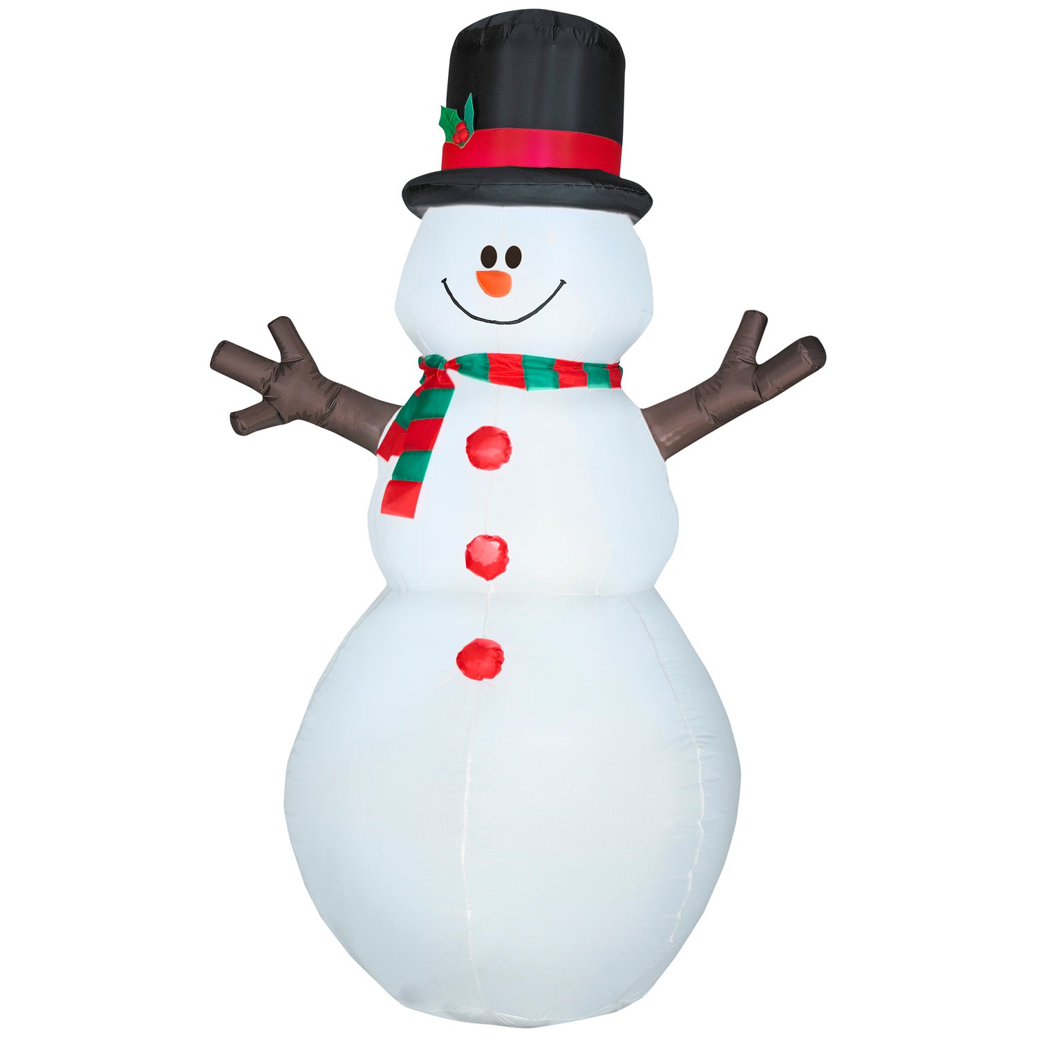 Gemmy Christmas Inflatable Snowman, 6 ft Tall, Multi