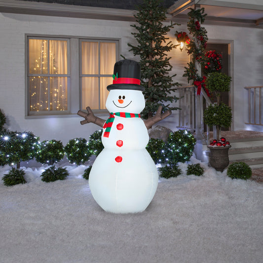 Christmas Inflatable Snowman, 6 ft Tall lifestyle
