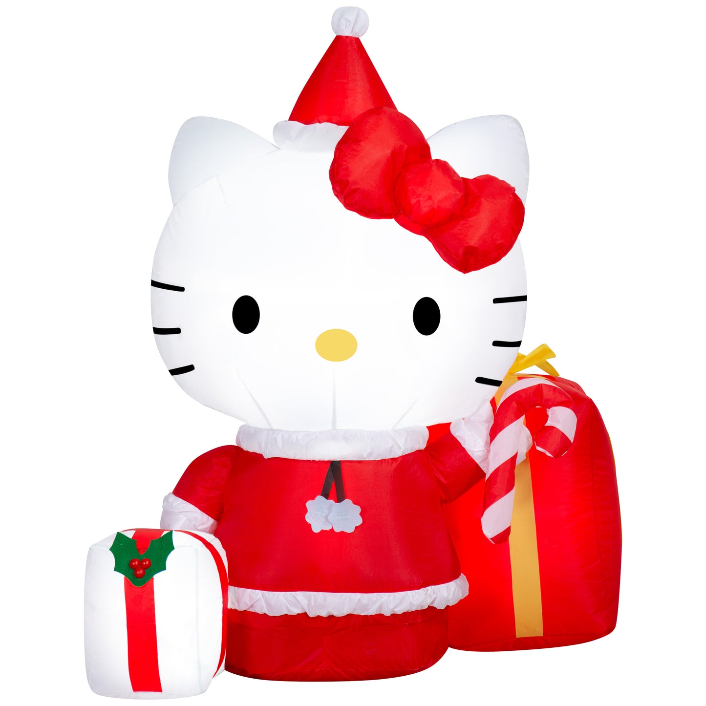 Christmas Inflatable Hello Kitty w/Presents Scene, 4 ft Tall