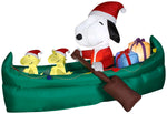 Load image into Gallery viewer, Gemmy Airblown Inflatable Snoopy In Canoe
