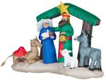 Load image into Gallery viewer, Gemmy Christmas Airblown Inflatable Inflatable Nativity Scene, 4.5 ft Tall, green
