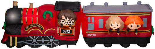 Christmas Inflatable Hogwarts Express w/LEDs Scene WB, 4 ft Tall image 2