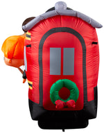 Load image into Gallery viewer, Gemmy Christmas Airblown Inflatable Hogwarts Express w/LEDs Scene WB, 4 ft Tall, Multi
