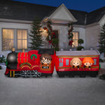 Load image into Gallery viewer, Gemmy Christmas Airblown Inflatable Hogwarts Express w/LEDs Scene WB, 4 ft Tall, Multi
