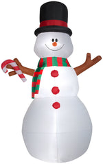 Load image into Gallery viewer, Gemmy Animated Christmas Airblown Inflatable Swiveling Snowman, 10 ft Tall, White
