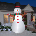 Load image into Gallery viewer, Gemmy Animated Christmas Airblown Inflatable Swiveling Snowman, 10 ft Tall, White
