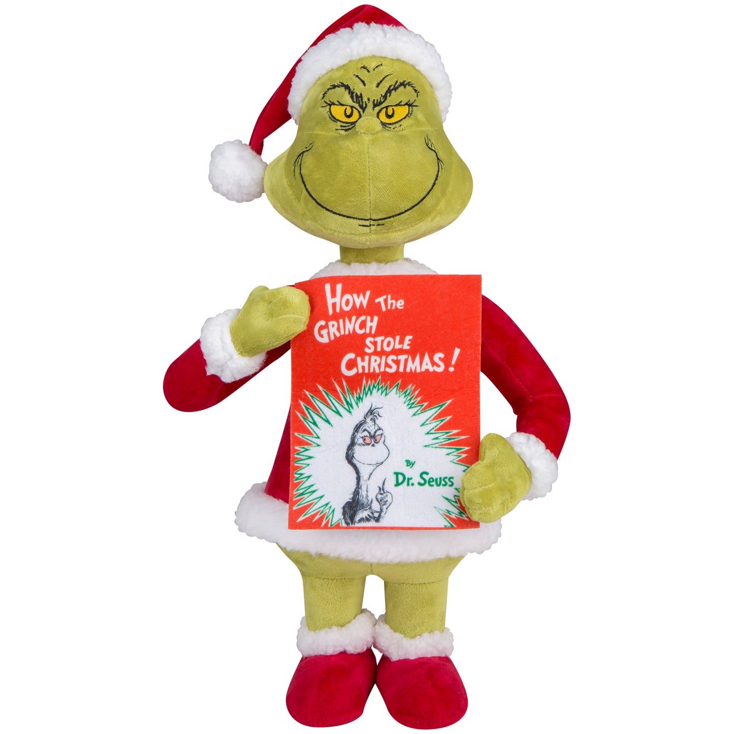 Grinch with How the Grinch Stole Christmas Book Christmas Porch Greeter