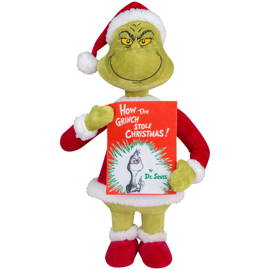 Grinch with How the Grinch Stole Christmas Book Christmas Porch Greeter