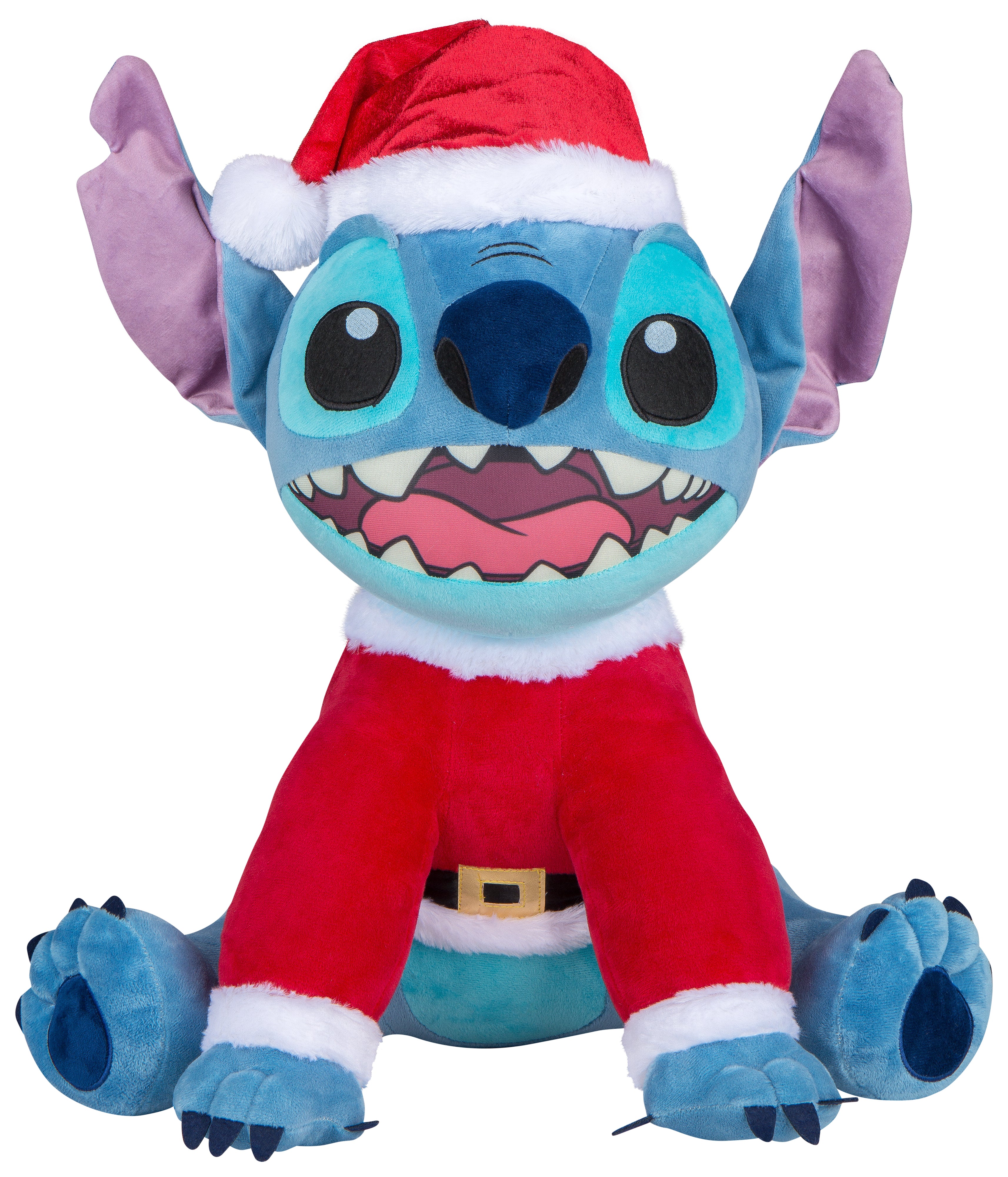 Gemmy Holiday Greeter Stitch in Santa Suit OPP SM Disney, Multi