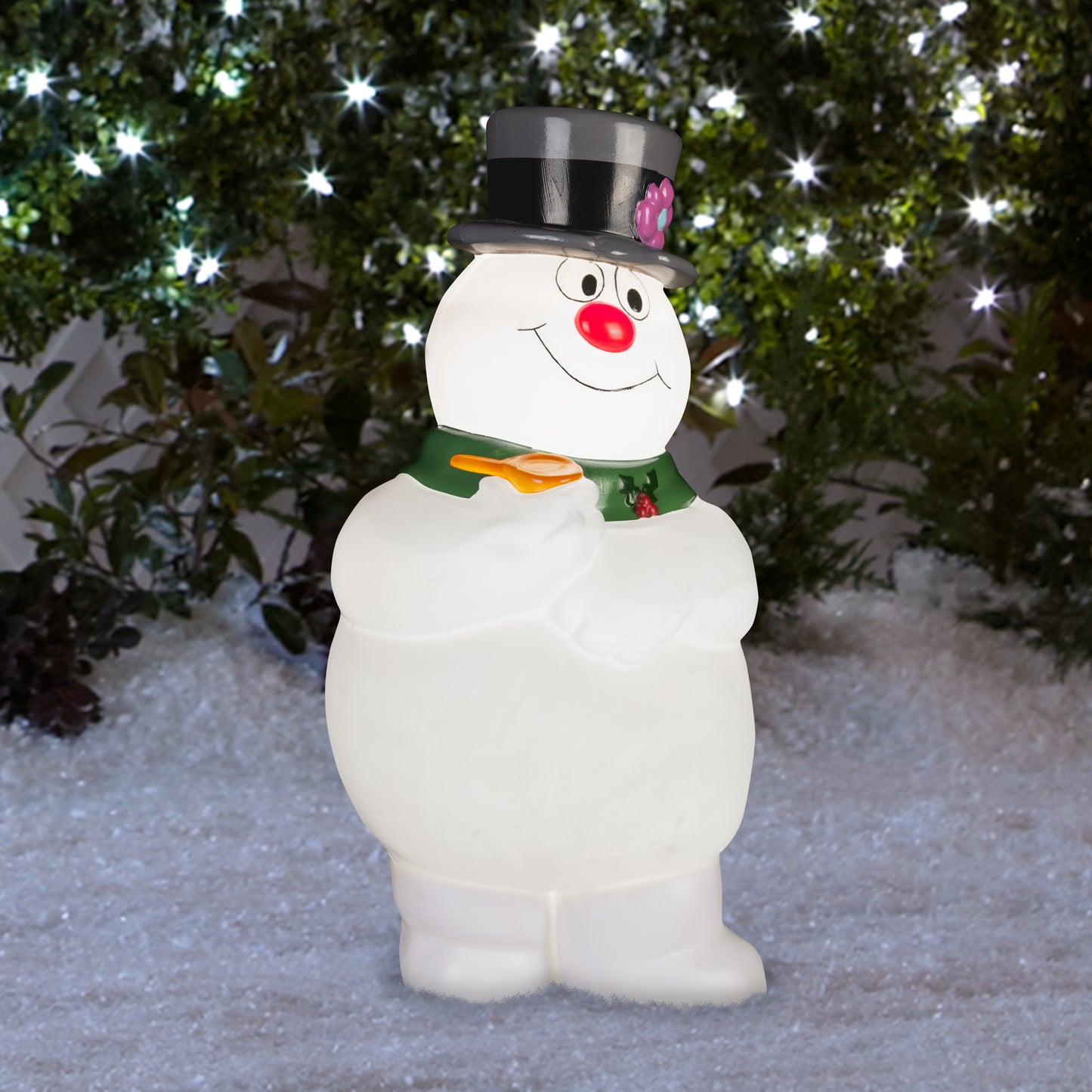 24-Inch Frosty with Scarf Lighted Outdoor Blow Mold lifestyle