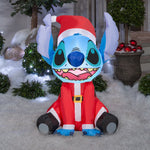 Load image into Gallery viewer, Gemmy Airblown Disney Stitch in Santa Suit Christmas Inflatable, 3-Ft, LED Yard Decor

