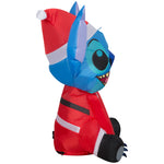 Load image into Gallery viewer, Gemmy Airblown Disney Stitch in Santa Suit Christmas Inflatable, 3-Ft, LED Yard Decor
