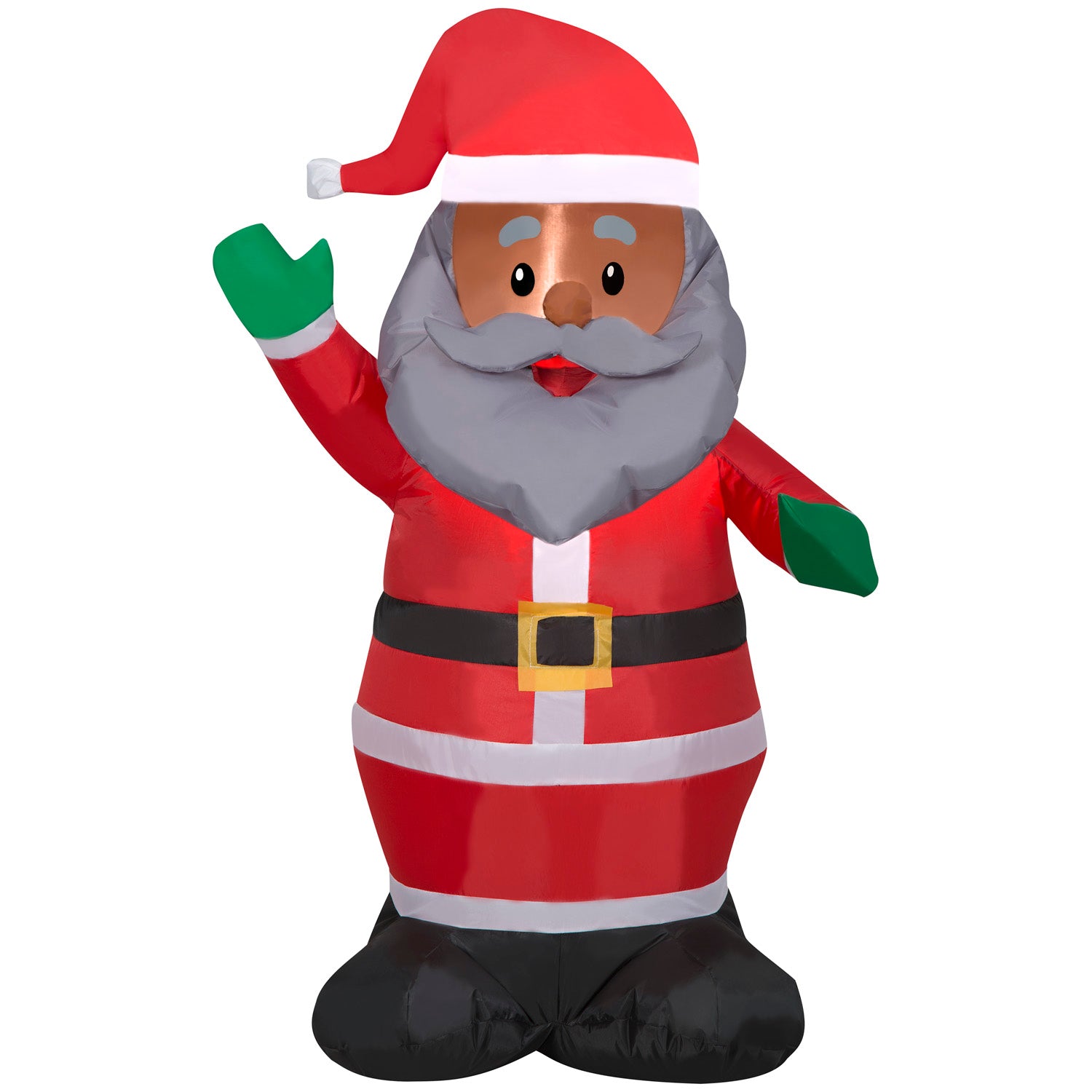 Gemmy Christmas Inflatable Santa, 3.5 ft Tall, Multi