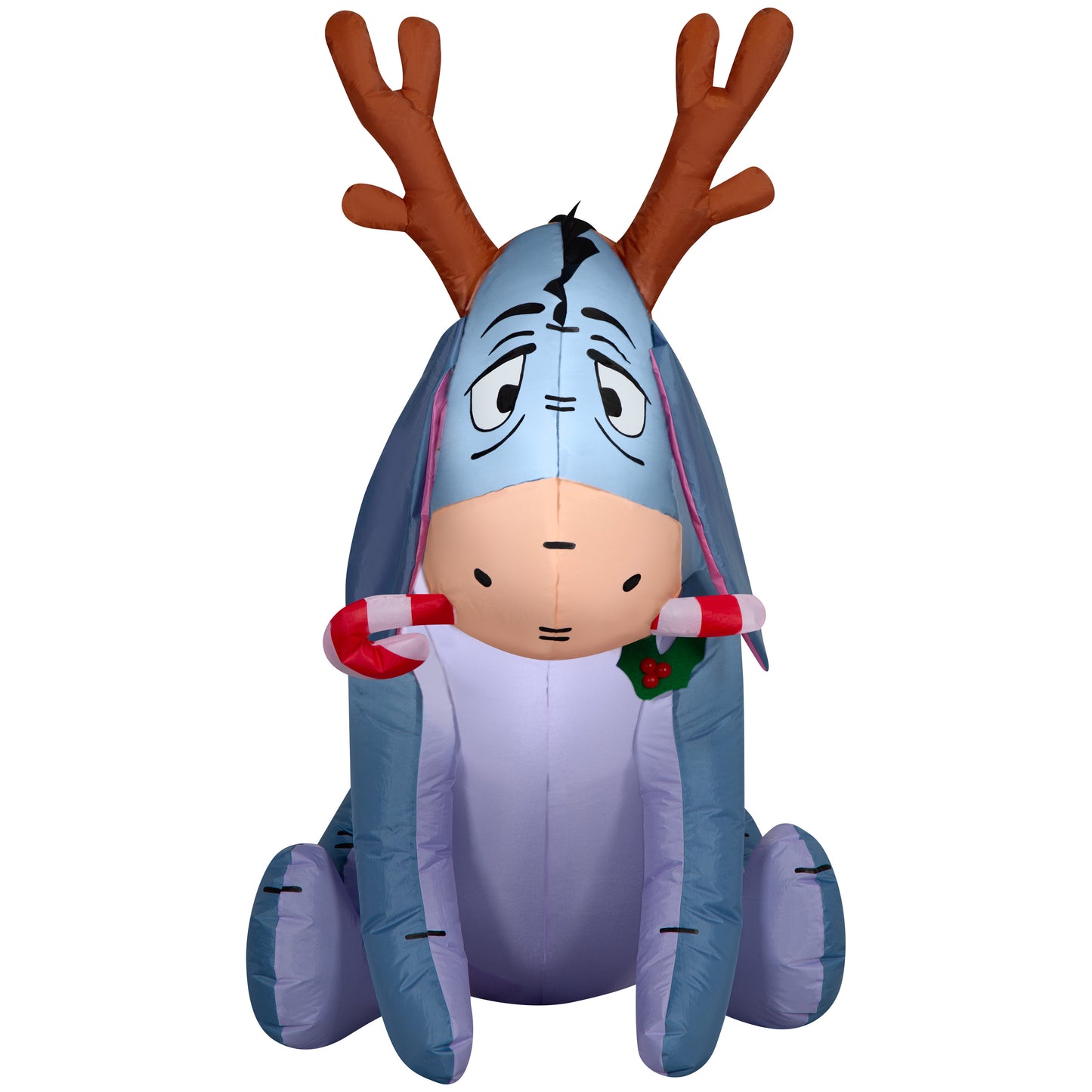 4-Ft Eeyore with Candy Cane Christmas Inflatable