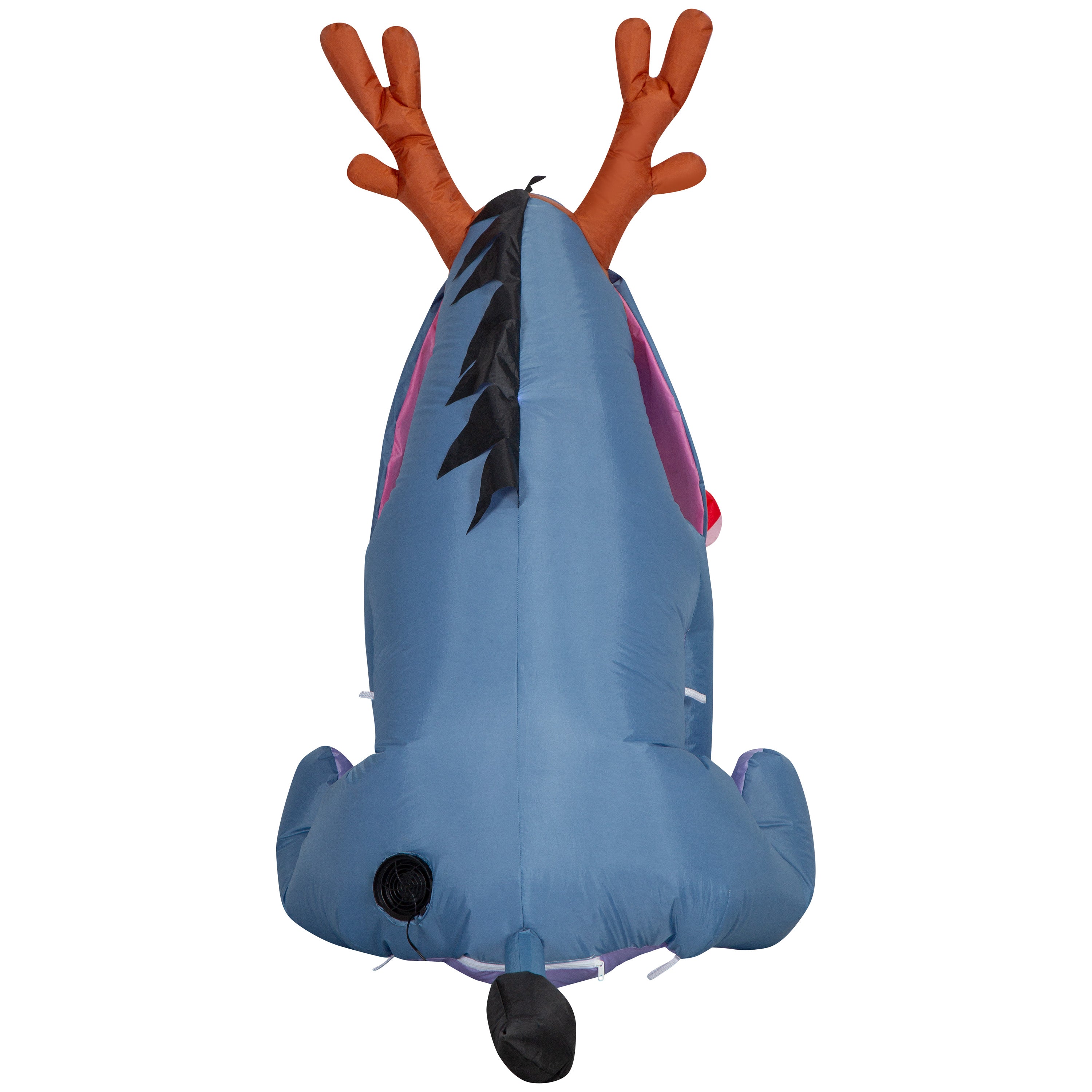 Gemmy Christmas Airblown Inflatable Outdoor Eeyore w/Candy Cane Disney , 4 ft Tall, Multicolored
