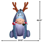 Load image into Gallery viewer, Gemmy Christmas Airblown Inflatable Outdoor Eeyore w/Candy Cane Disney , 4 ft Tall, Multicolored
