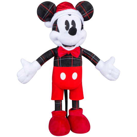 Christmas Inflatable Mickey Mouse in Vintage Plaid, 1.5 ft Tall
