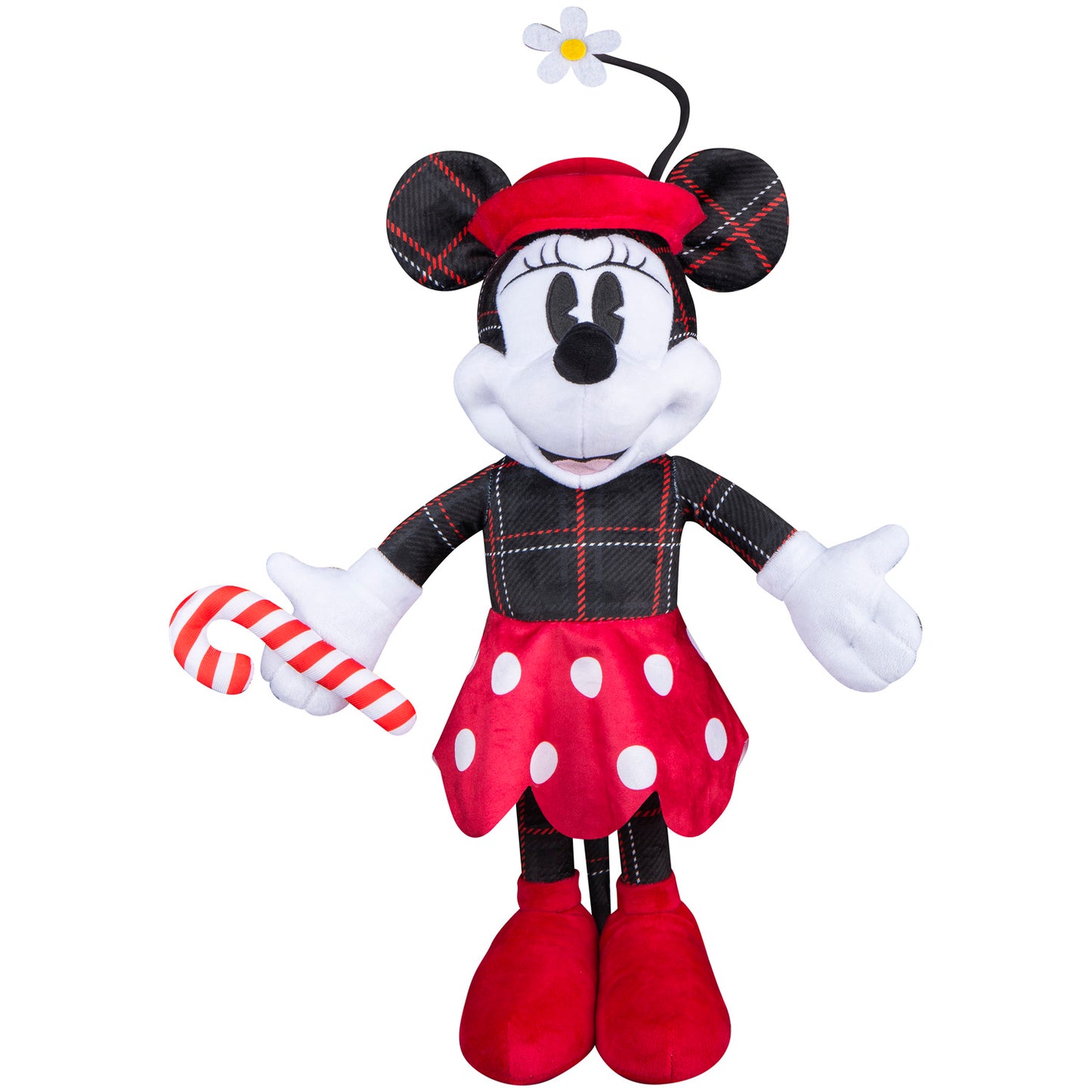 1.5-Ft Minnie Mouse in Vintage Plaid Christmas Inflatable