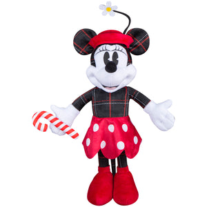 Gemmy Christmas Inflatable Minnie Mouse in Vintage Plaid, 1.5 ft Tall, Multi