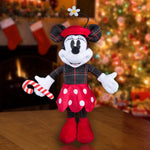 Load image into Gallery viewer, Gemmy Christmas Inflatable Minnie Mouse in Vintage Plaid, 1.5 ft Tall, Multi
