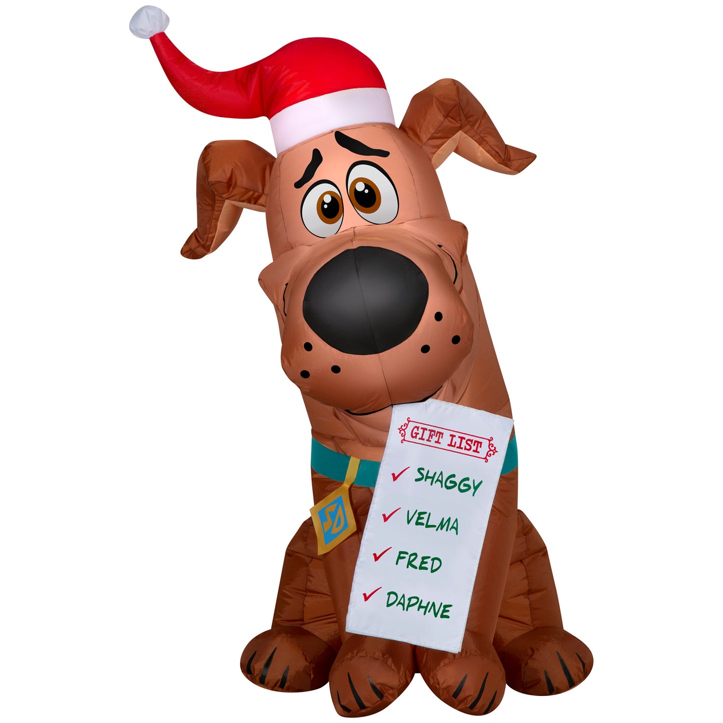 Christmas Inflatable SCOOB! with Gift List, 3.5 ft Tall