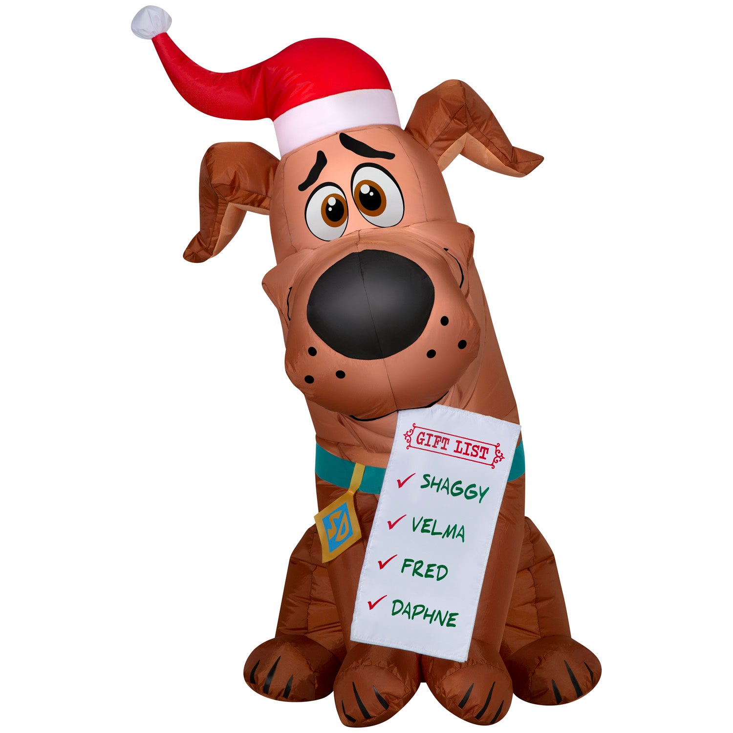 Christmas Inflatable SCOOB! with Gift List, 3.5 ft Tall