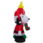 Load image into Gallery viewer, Gemmy Airblown Peanuts Snoopy Stop Here Sign Christmas Inflatable, 4.5-Ft, LED Yard Decor
