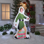 Load image into Gallery viewer, Gemmy Photorealistic Christmas Inflatable Buddy the Elf Strolling, 6 ft Tall, Multi
