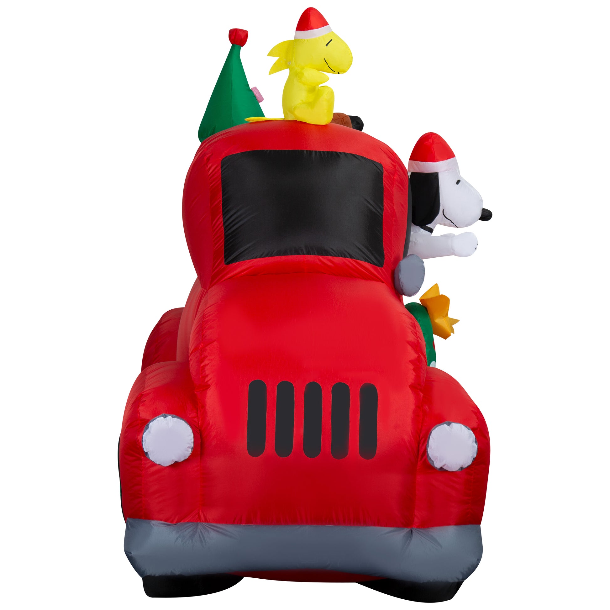 6-Ft Peanuts Snoopy Driving Truck with Friends Christmas Inflatable image 4