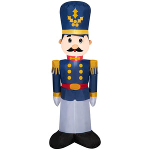 Gemmy Christmas Inflatable Toy Soldier, 4 ft Tall, Multi