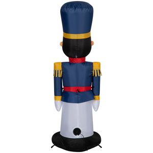 Gemmy Christmas Inflatable Toy Soldier, 4 ft Tall, Multi