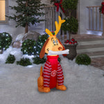 Load image into Gallery viewer, Gemmy Christmas Inflatable Max in Sweater, 4 ft Tall, Multi
