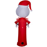 Load image into Gallery viewer, Gemmy Christmas Inflatable Jack Skellington in Red Suit with Spider Snowflake, 5.5 ft Tall, Multi
