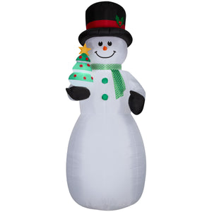 Gemmy Giant Christmas Inflatable Snowman, 10 ft Tall, Multi