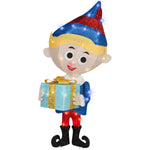 Load image into Gallery viewer, Gemmy Rudolph The Red-Nosed Reindeer Hermey Tinsel Yard Sculpture, 31-Inch, Pre-Lit LED Christmas Decor
