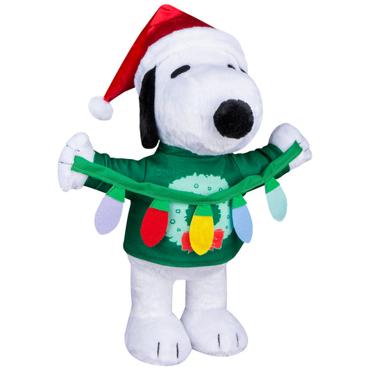 Snoopy with Light String Christmas Porch Greeter