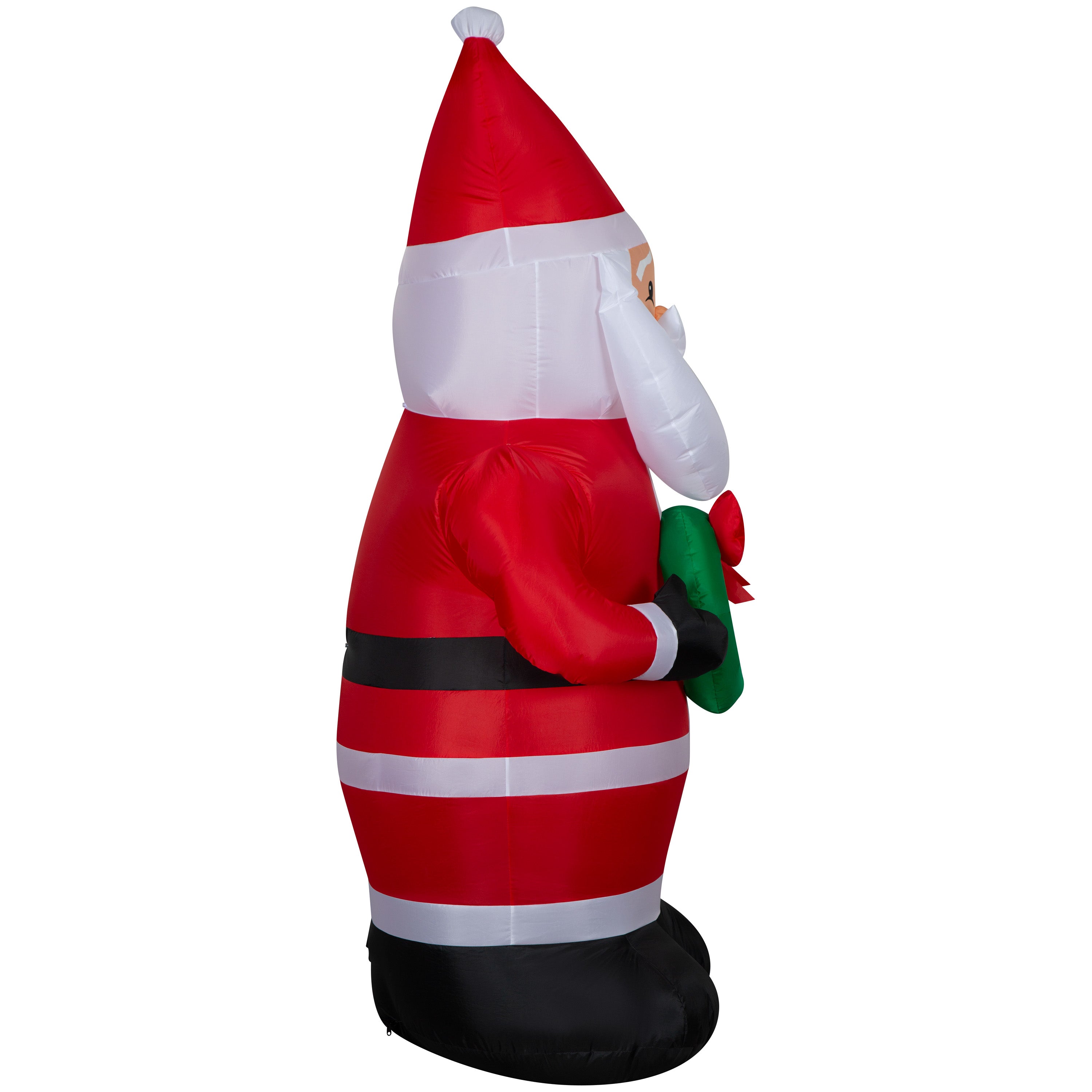 Gemmy Christmas Airblown Inflatable Santa OPP , 6.5 ft Tall, Multi