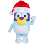 Load image into Gallery viewer, Gemmy Bluey Holiday Greeter with Santa Hat, Multi
