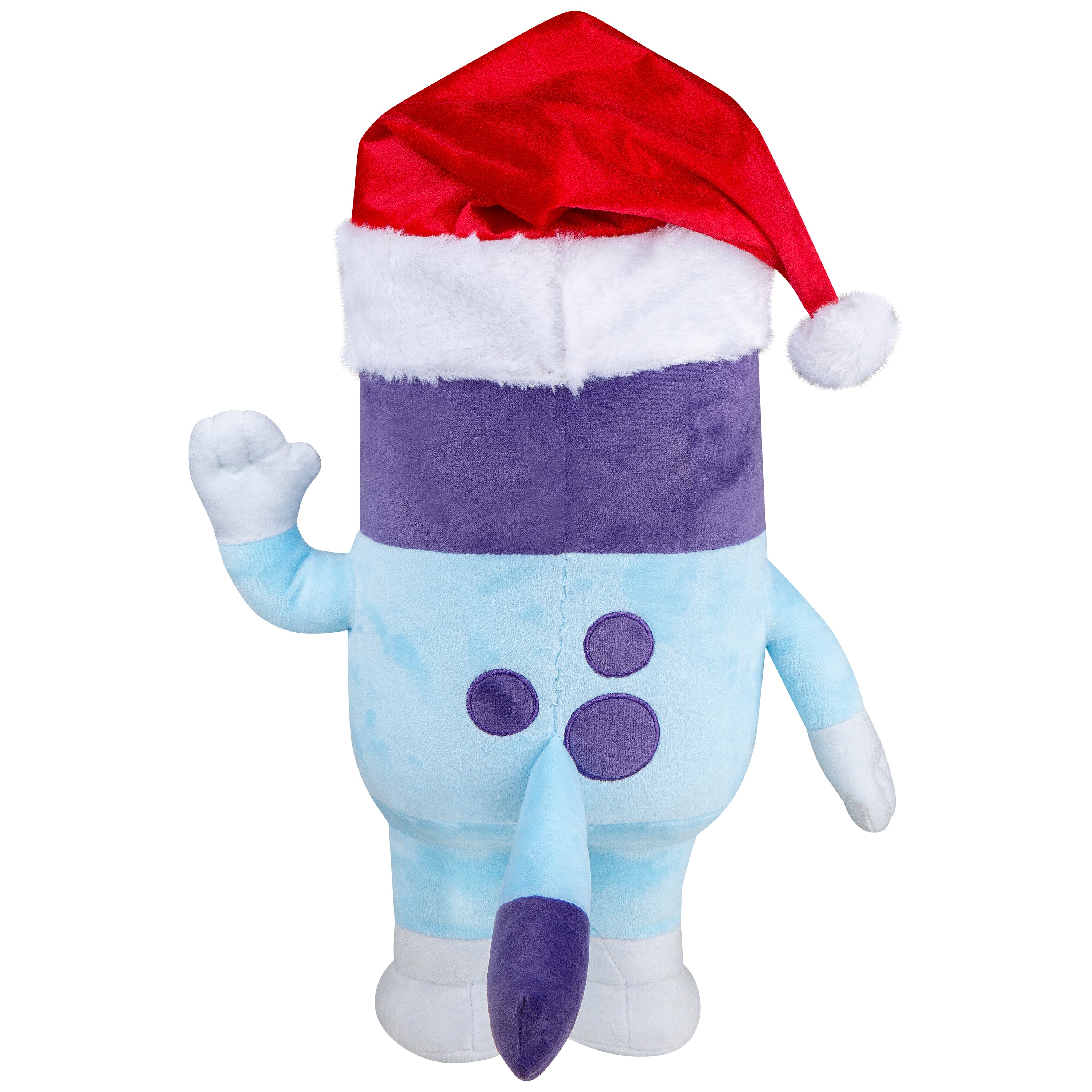 Gemmy Bluey Holiday Greeter with Santa Hat, Multi